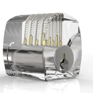 Sparrows Clear Acrylic Practice Lock – Serrated Pins