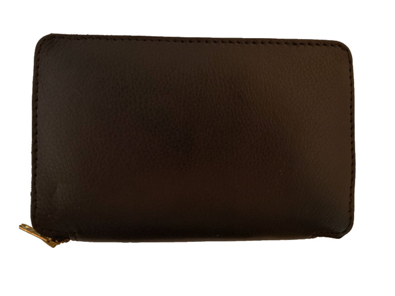 Custom leather case for Southern Specialties 60 Piece Lock Pick Set, featuring three pockets for organized and protected storage of lock pick tools.